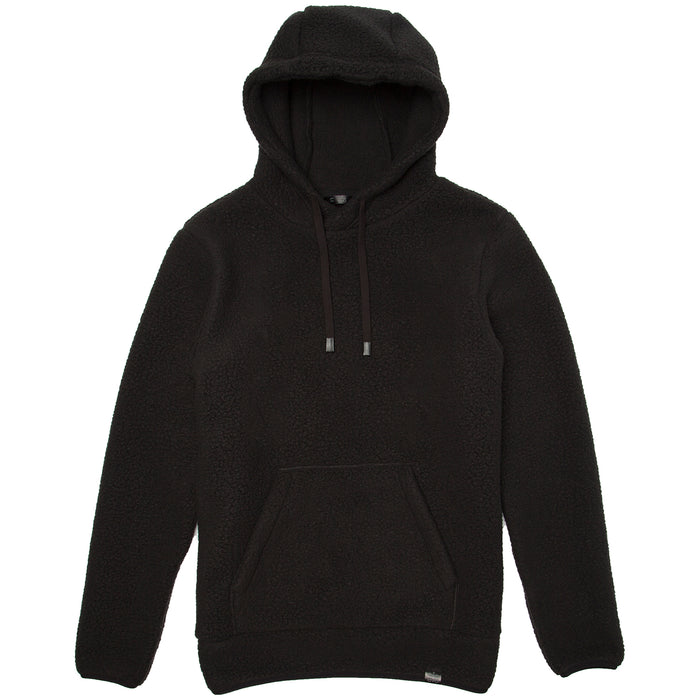 evo Ballard Pullover Sherpa Fleece Hoodie Black