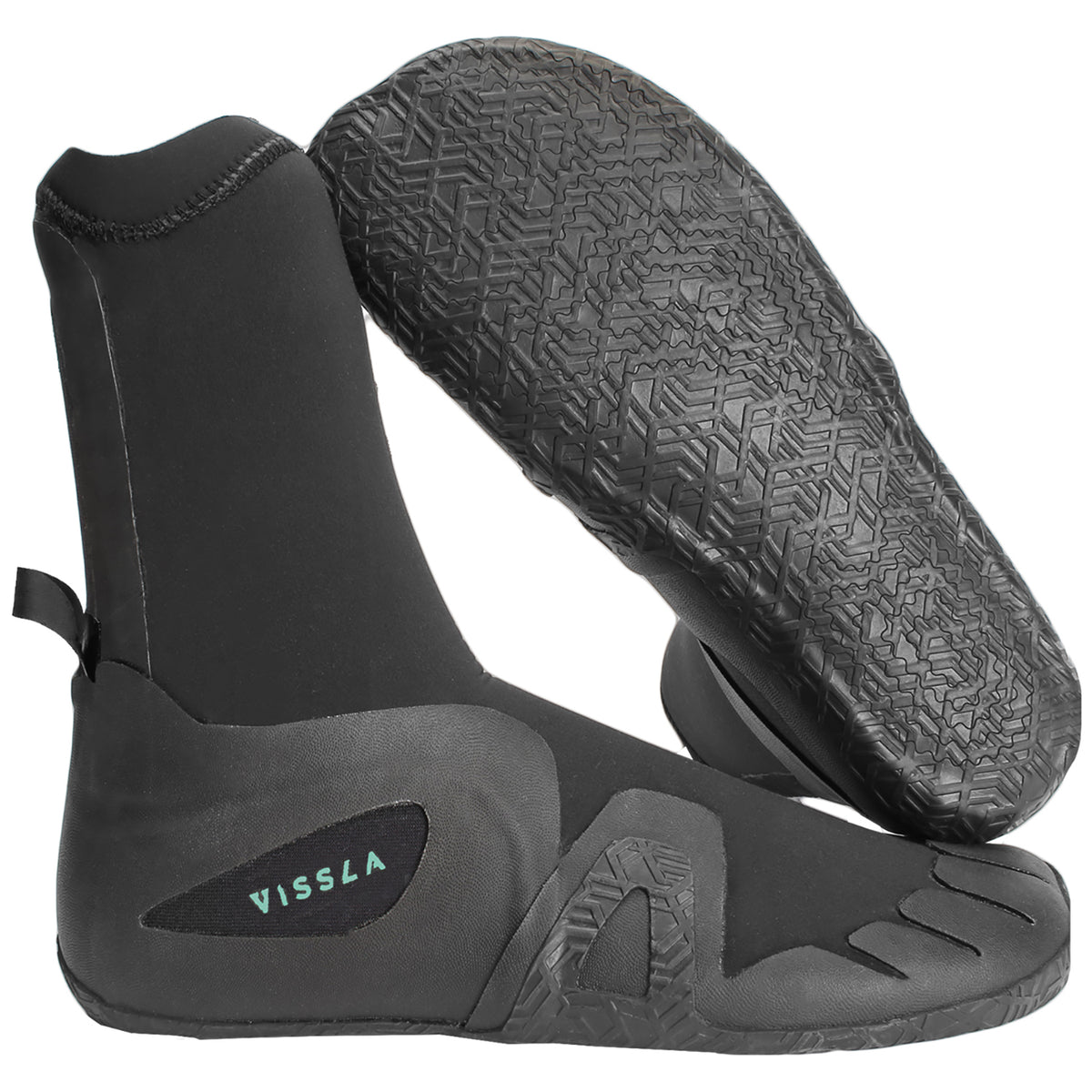 Vissla 5mm 7 Seas Round Toe Wetsuit Boots Black