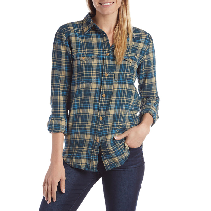 Filson Scout Long-Sleeve Shirt - Women's Blue/Tan Plaid