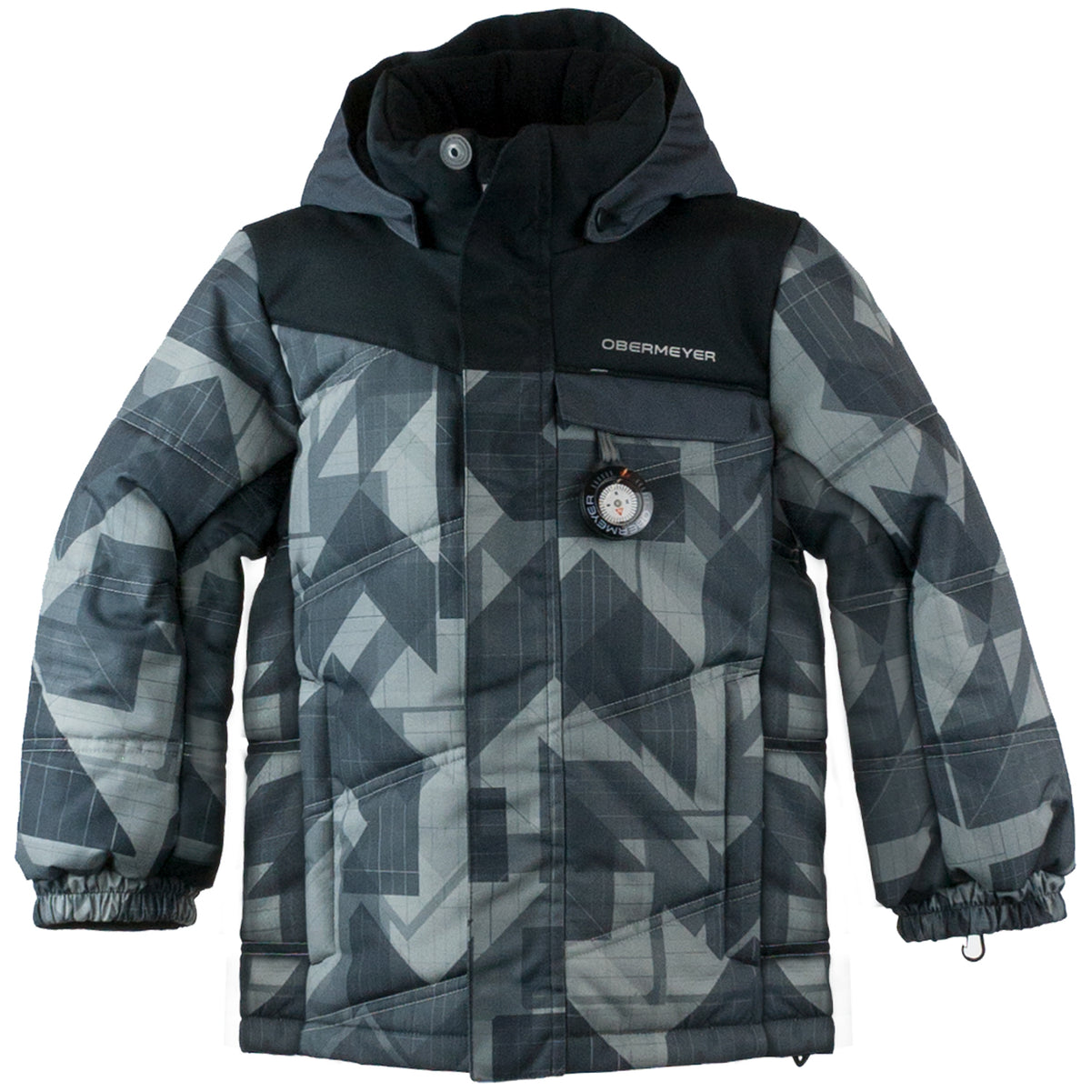 Obermeyer Hawk Jacket - Little Boys' Gridlock Print