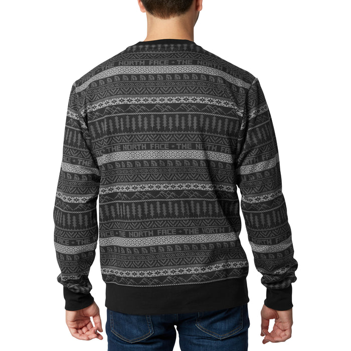 The North Face Holiday Fleece Crew Sweatshirt TNF Black/Nordic Print