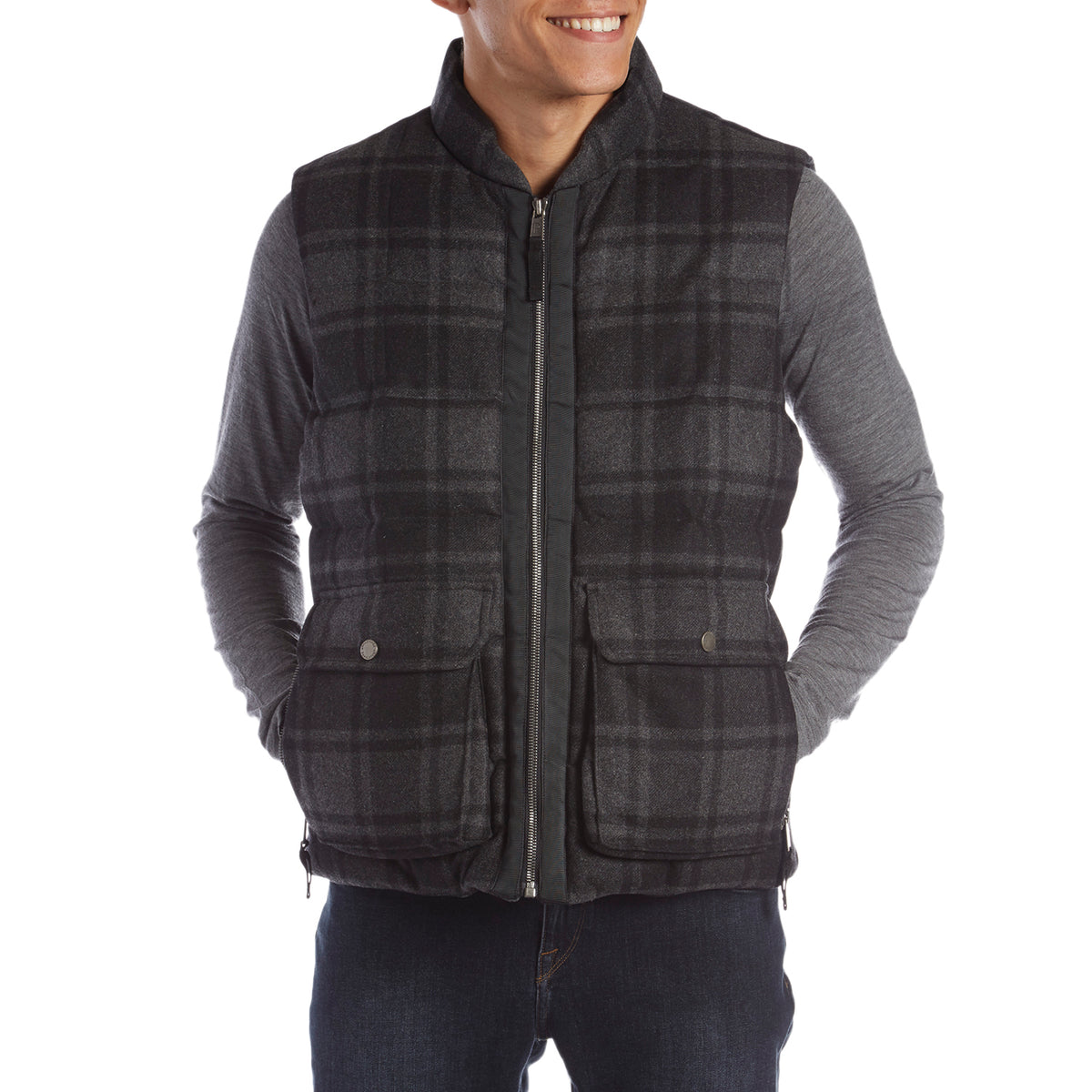 Pendleton Yosemite Vest Black/Charcoal Plaid
