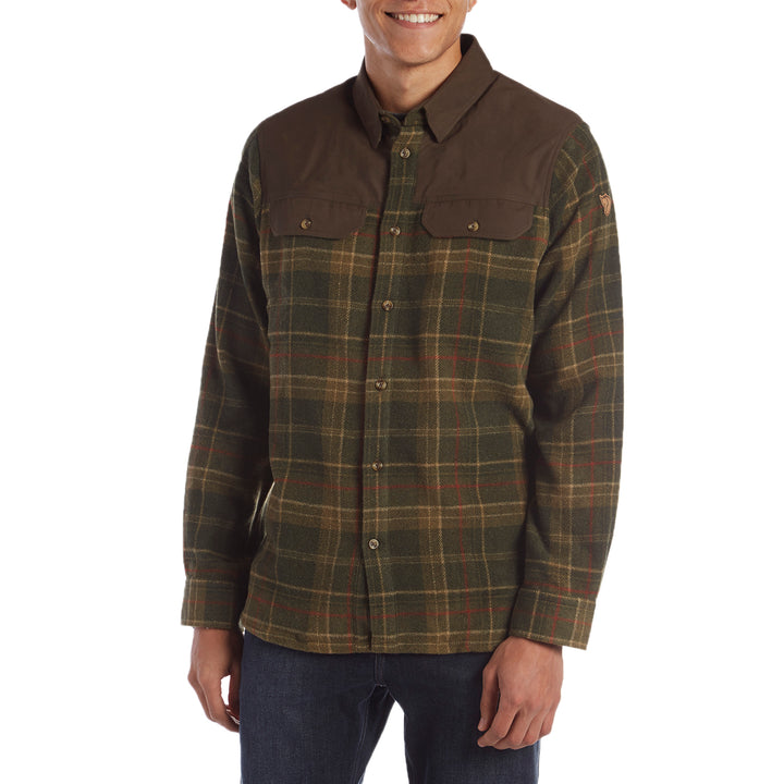 Fjallraven Granit Long-Sleeve Shirt Green/Dark Olive
