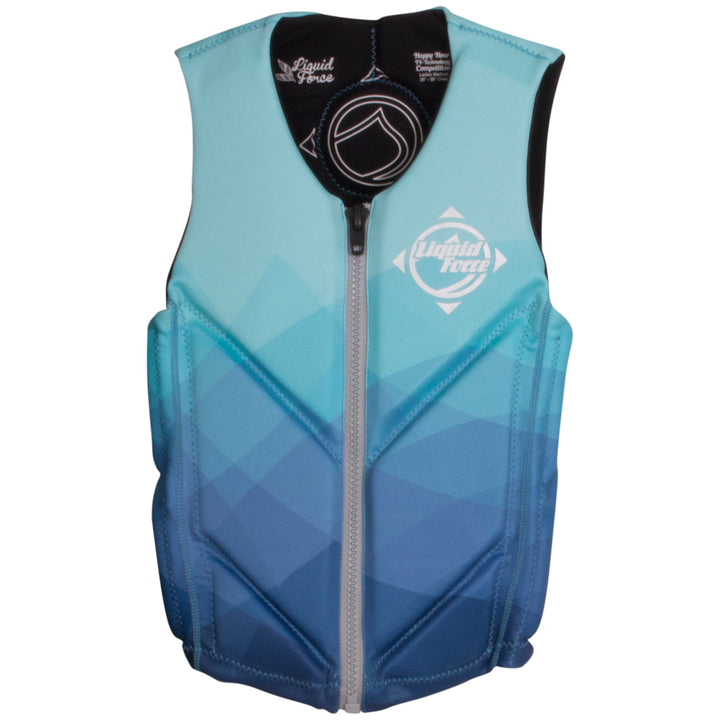 Liquid Force Happy Hour Comp Wakeboard Vest - Women's 2018 Aqua/Silver