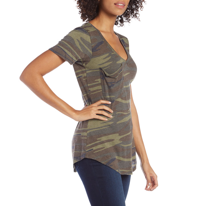 Z Supply The Camo Pocket T-Shirt - Women's Camo Green