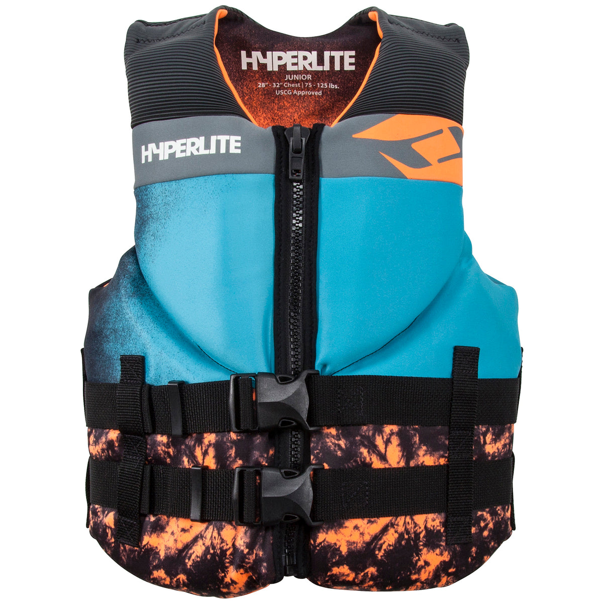 Hyperlite Teen Indy Neo CGA Wakeboard Vest - Boys' 2020 Blue/Black/Orange