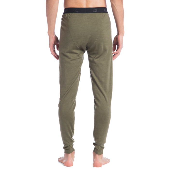 evo Ridgetop Merino Wool Midweight Pants Hemlock Back View