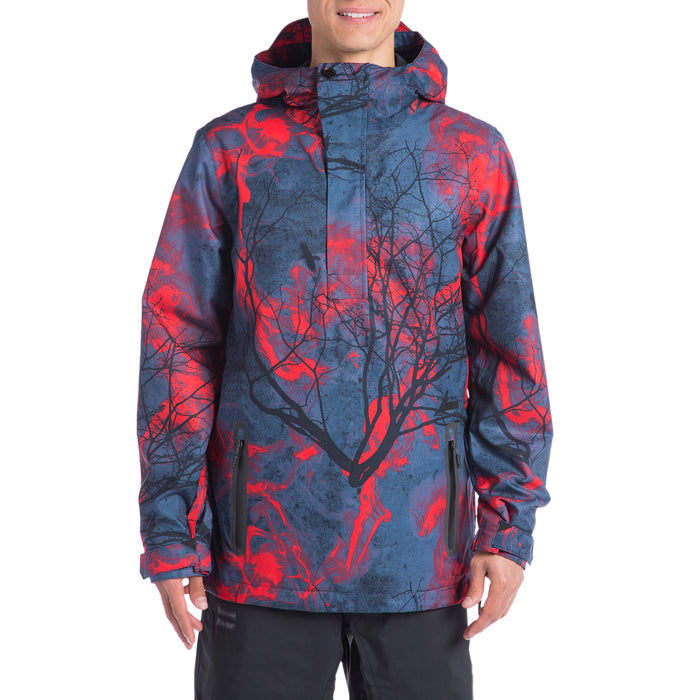 Volcom Brighton Pullover Anorak Black Print