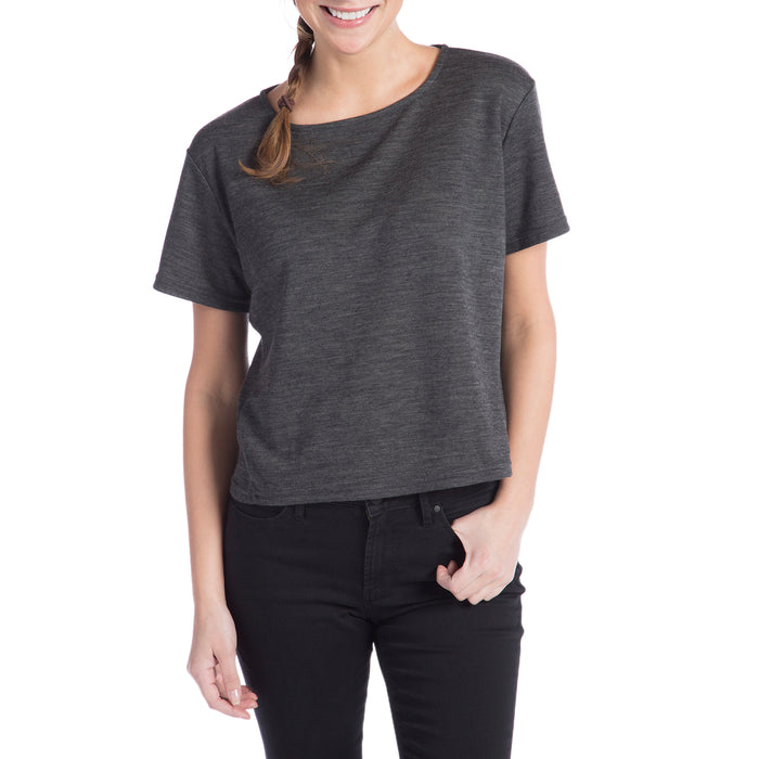 nau Short-Sleeve Randygoat Lite Top - Women's Caviar Heather