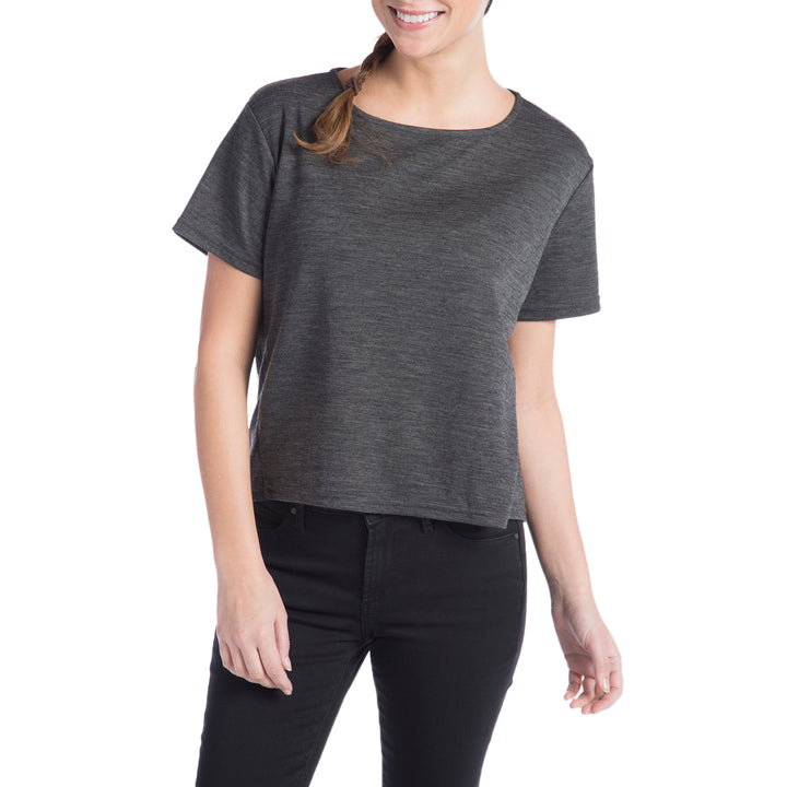nau Short-Sleeve Randygoat Lite Top - Women's Caviar Heather