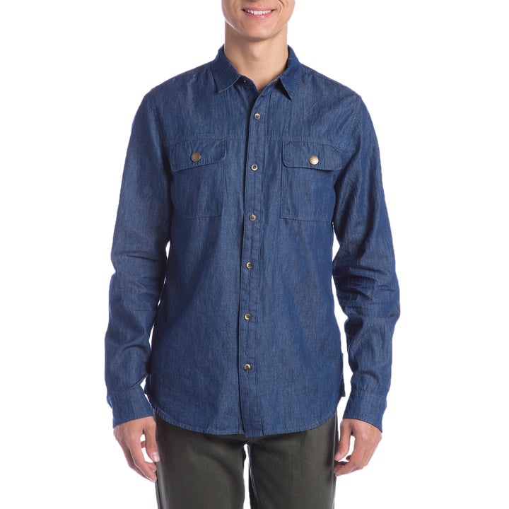 Roark St. Petes Denim Button Down Shirt Indigo