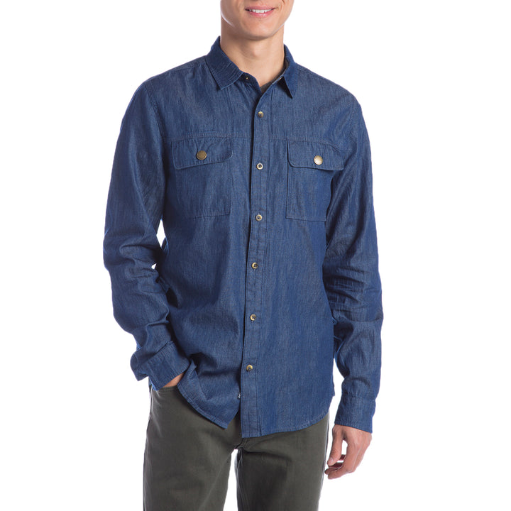 Roark St. Petes Denim Button Down Shirt Indigo