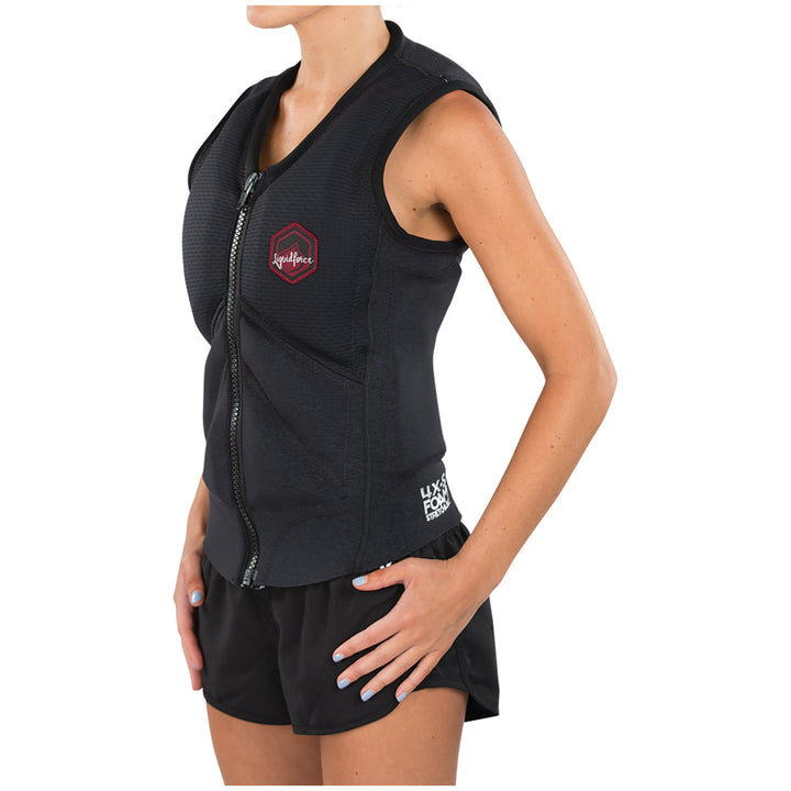Liquid Force Z-Cardigan Comp Wakeboard Vest - Women's 2019 Black/Black