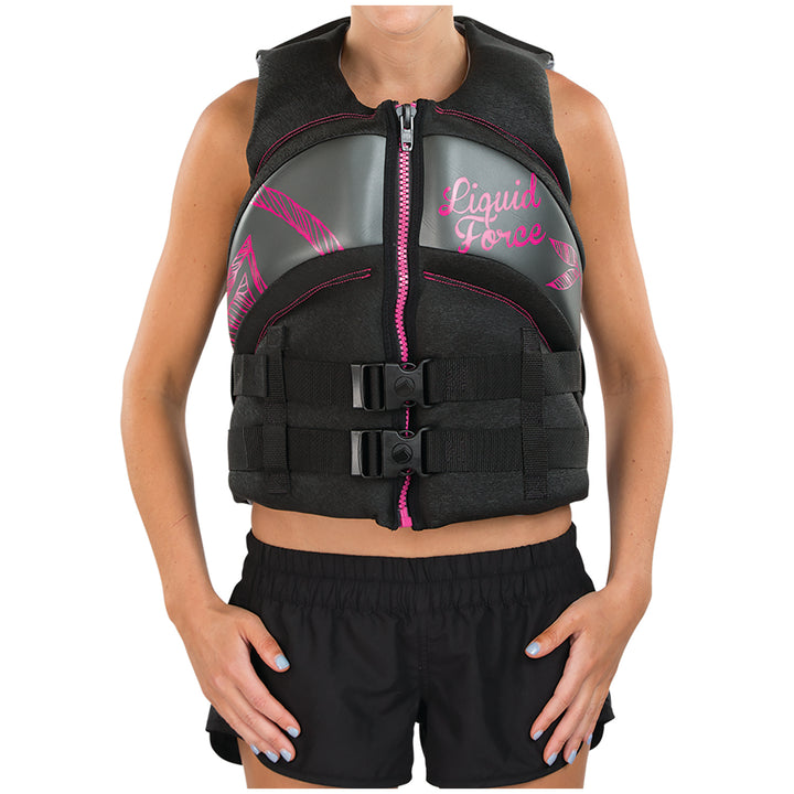 Liquid Force Heartbreaker CGA Wakeboard Vest - Women's 2018 Black/Pink