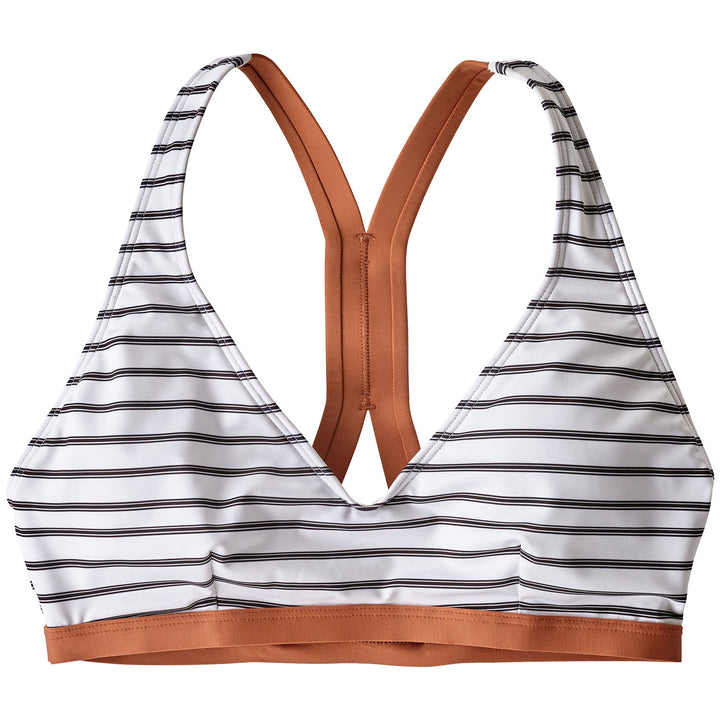 Patagonia Bottom Turn Bikini Top - Women's Sentinel Stripe Small: Ink Black