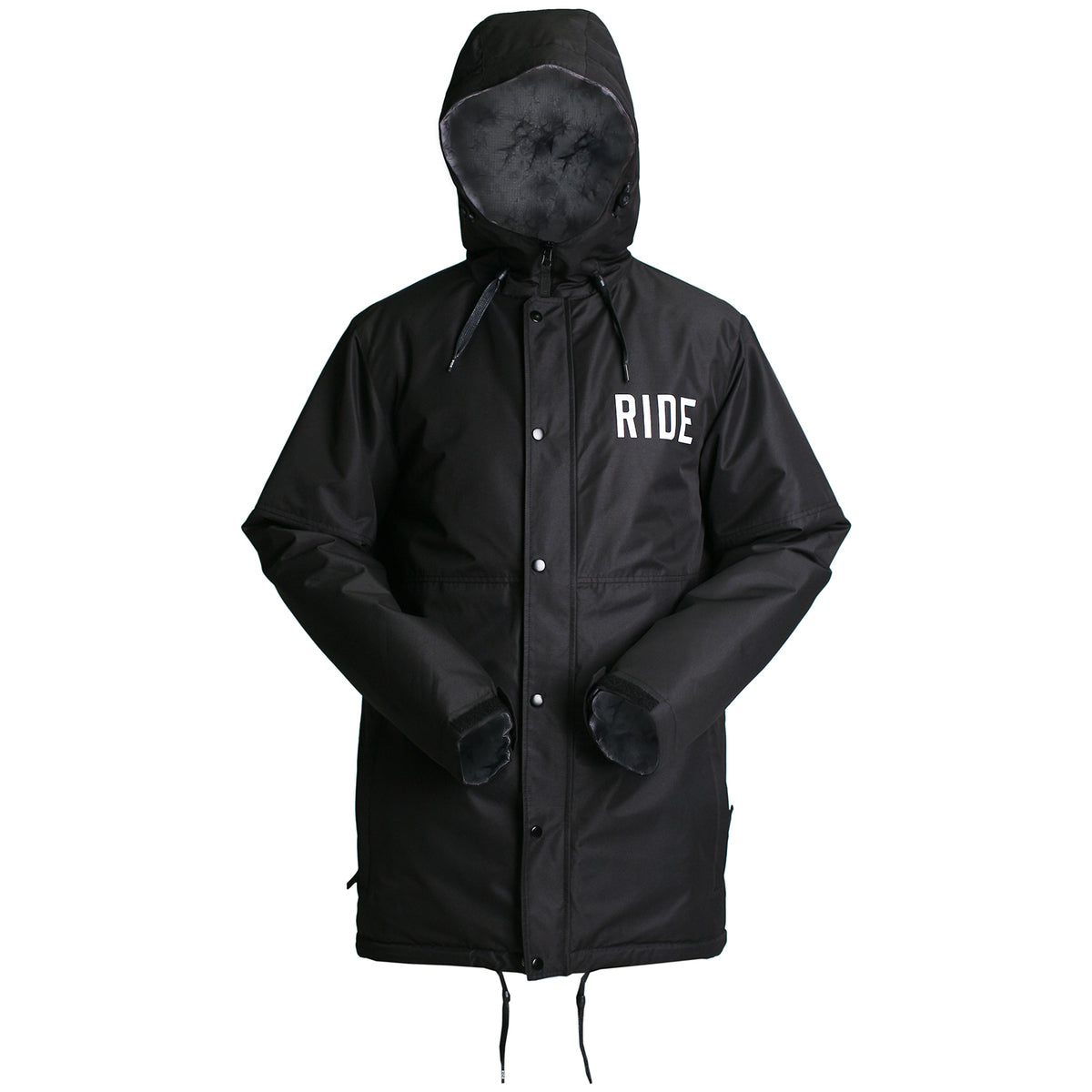 Ride x Sketchy Tank Burnout Coaches Jacket Black/White