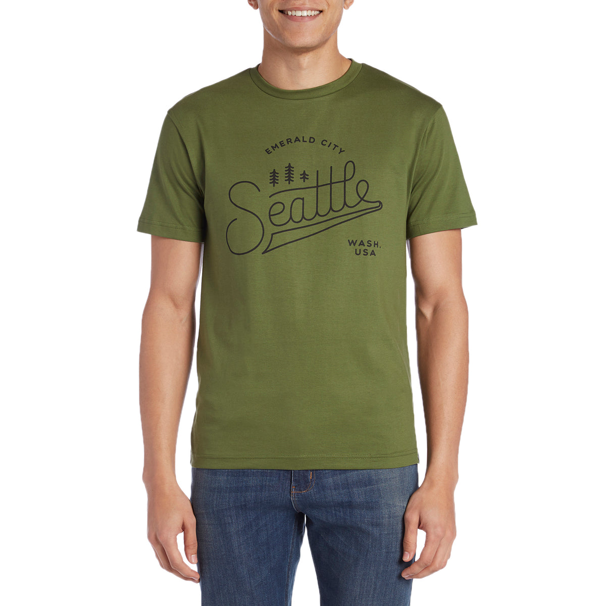 evo Seattle Supima® T-Shirt Military Olive
