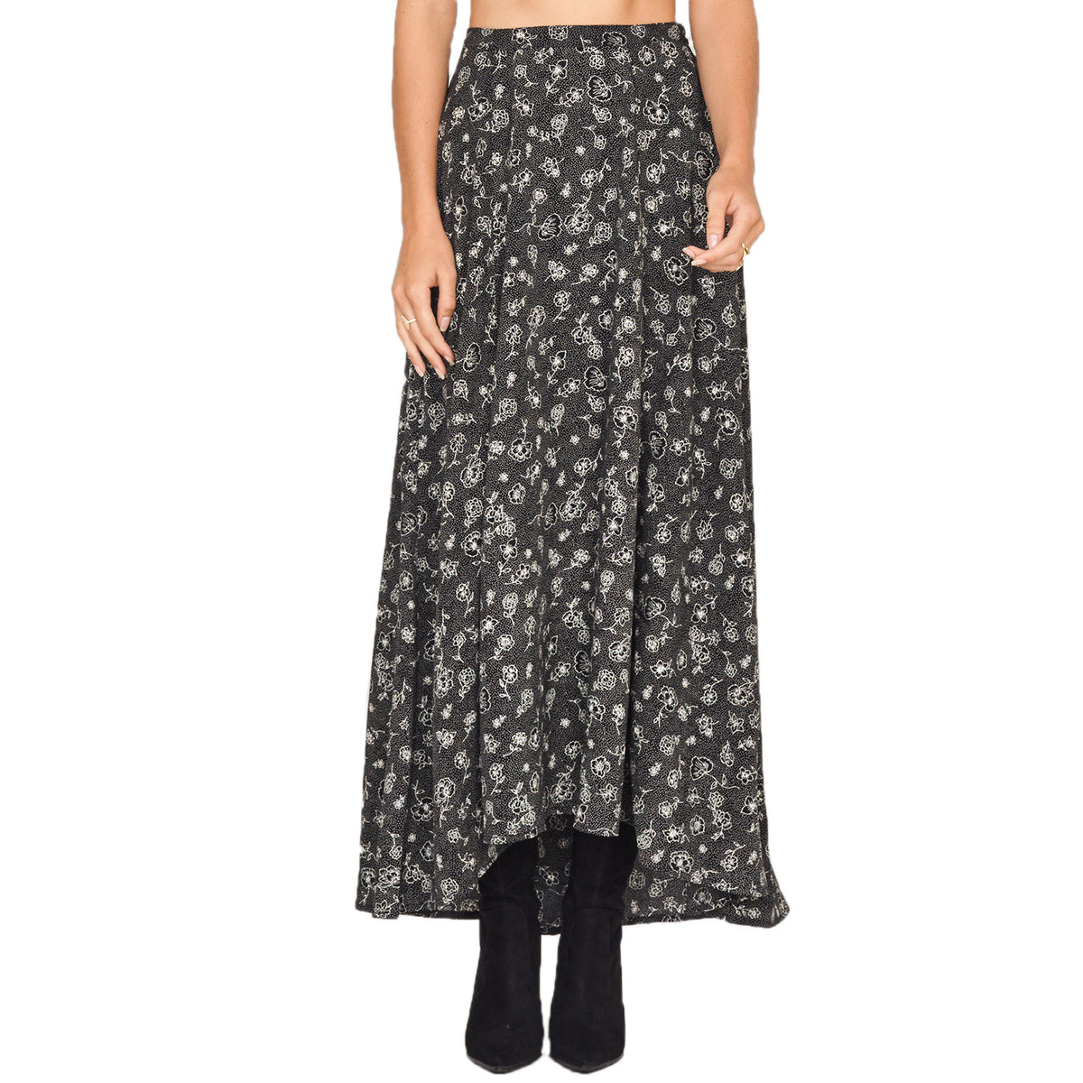 Amuse Society Afternoon Flirt Skirt - Women's Black Sands