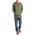 evo Ridgetop Merino Wool Pullover Hoodie Hemlock Detail 2 View