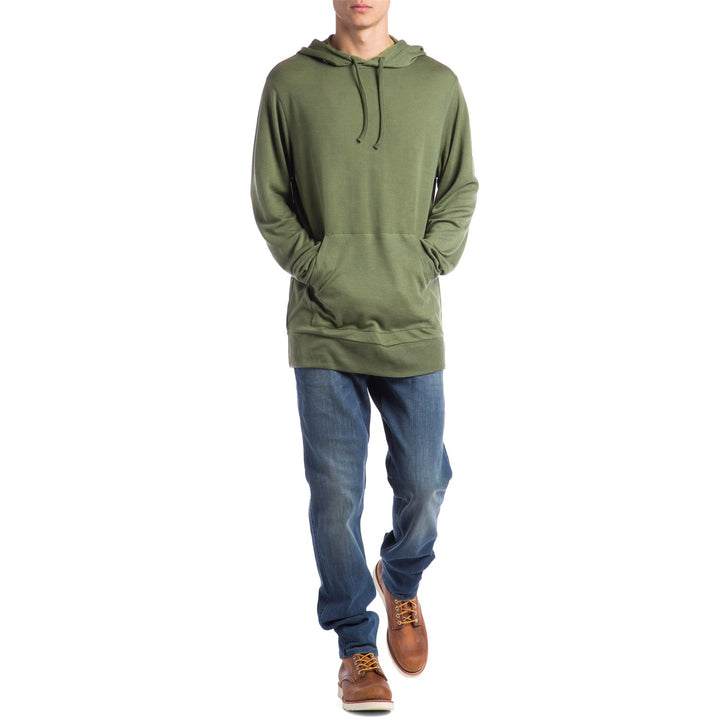 evo Ridgetop Merino Wool Pullover Hoodie Hemlock Detail 2 View