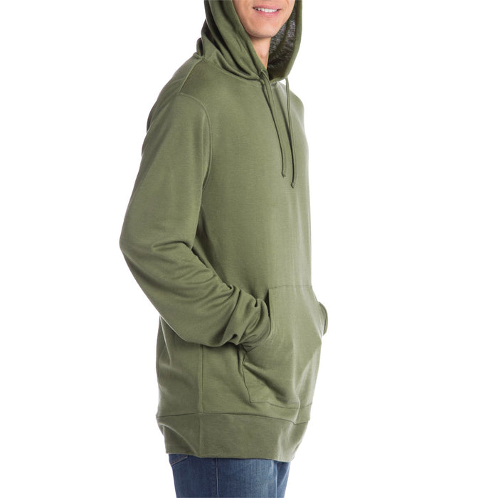evo Ridgetop Merino Wool Pullover Hoodie Hemlock Side View