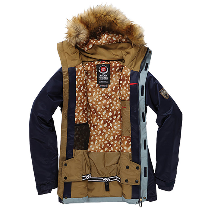 686 Dream Insulated Jacket - Women's Navy Gator Texture