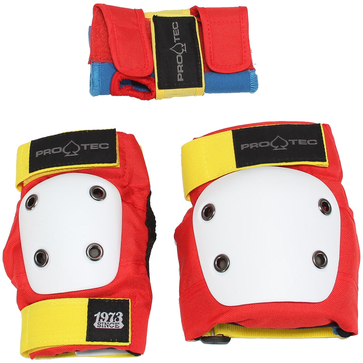 Pro-Tec Street Gear Junior Skateboard Pads 3-Pack - Kids' Retro