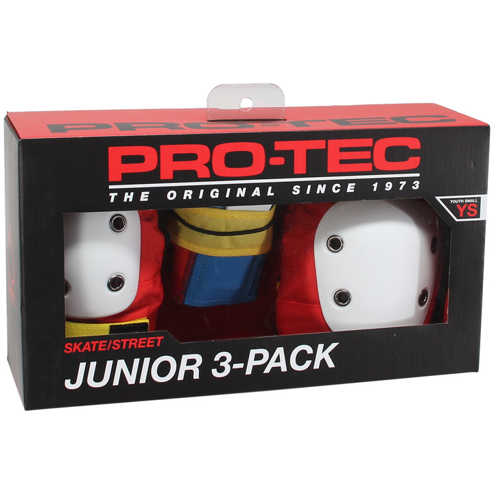 Pro-Tec Street Gear Junior Skateboard Pads 3-Pack - Kids' Retro
