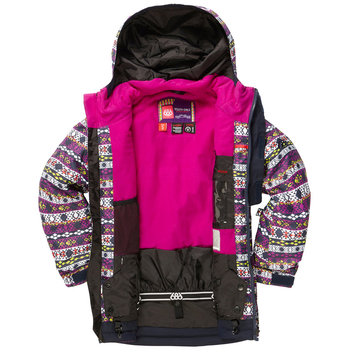 686 Belle Insulated Jacket - Girls' Nordic Print