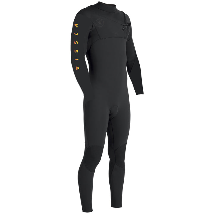 Vissla 7 Seas 3/2 Tripper Chest Zip Wetsuit - Boys' Black