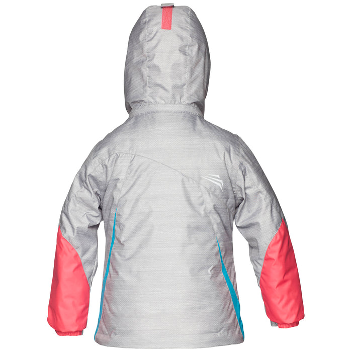 Jupa Aleksandra Jacket - Little Girls' Heather Grey Mix Print