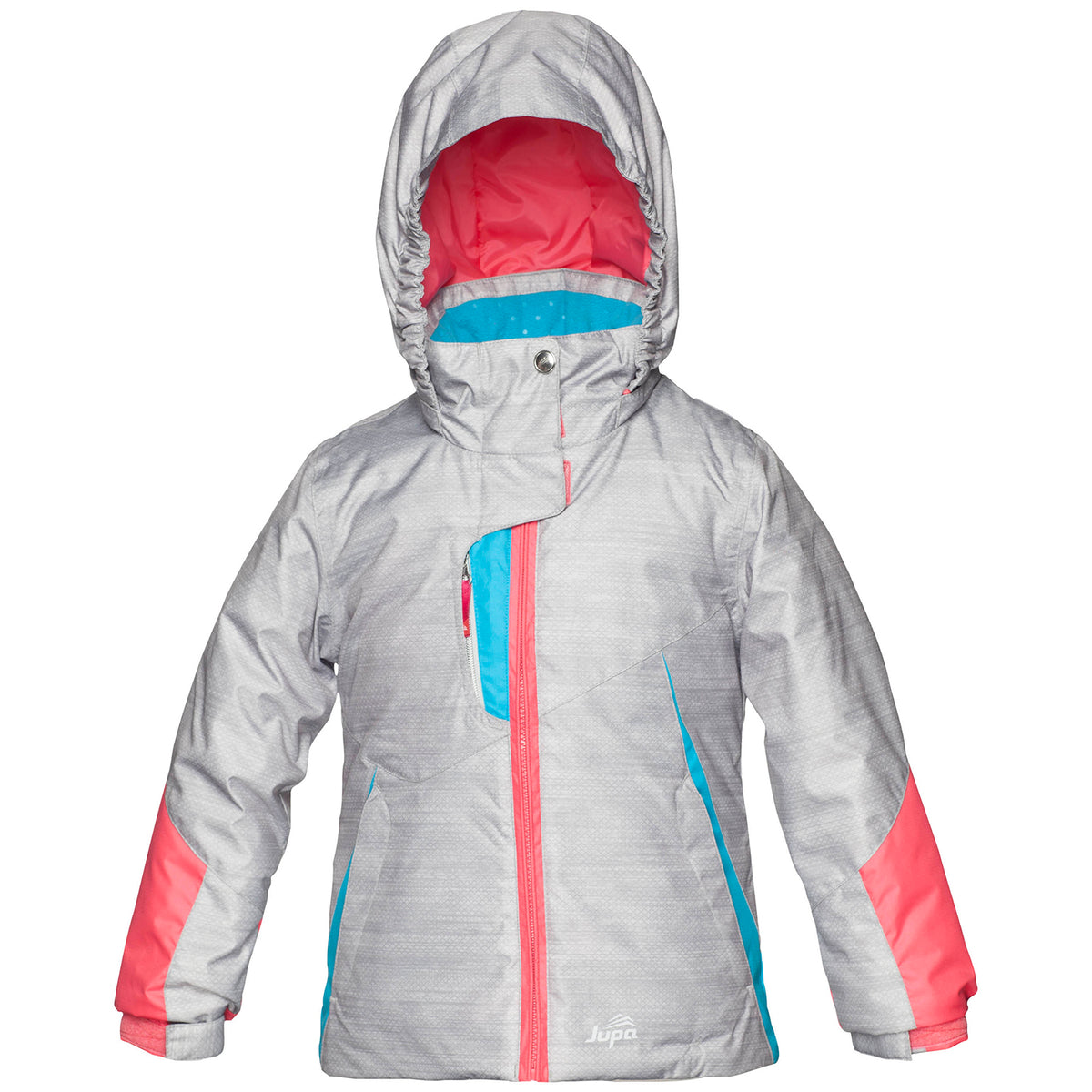 Jupa Aleksandra Jacket - Little Girls' Heather Grey Mix Print