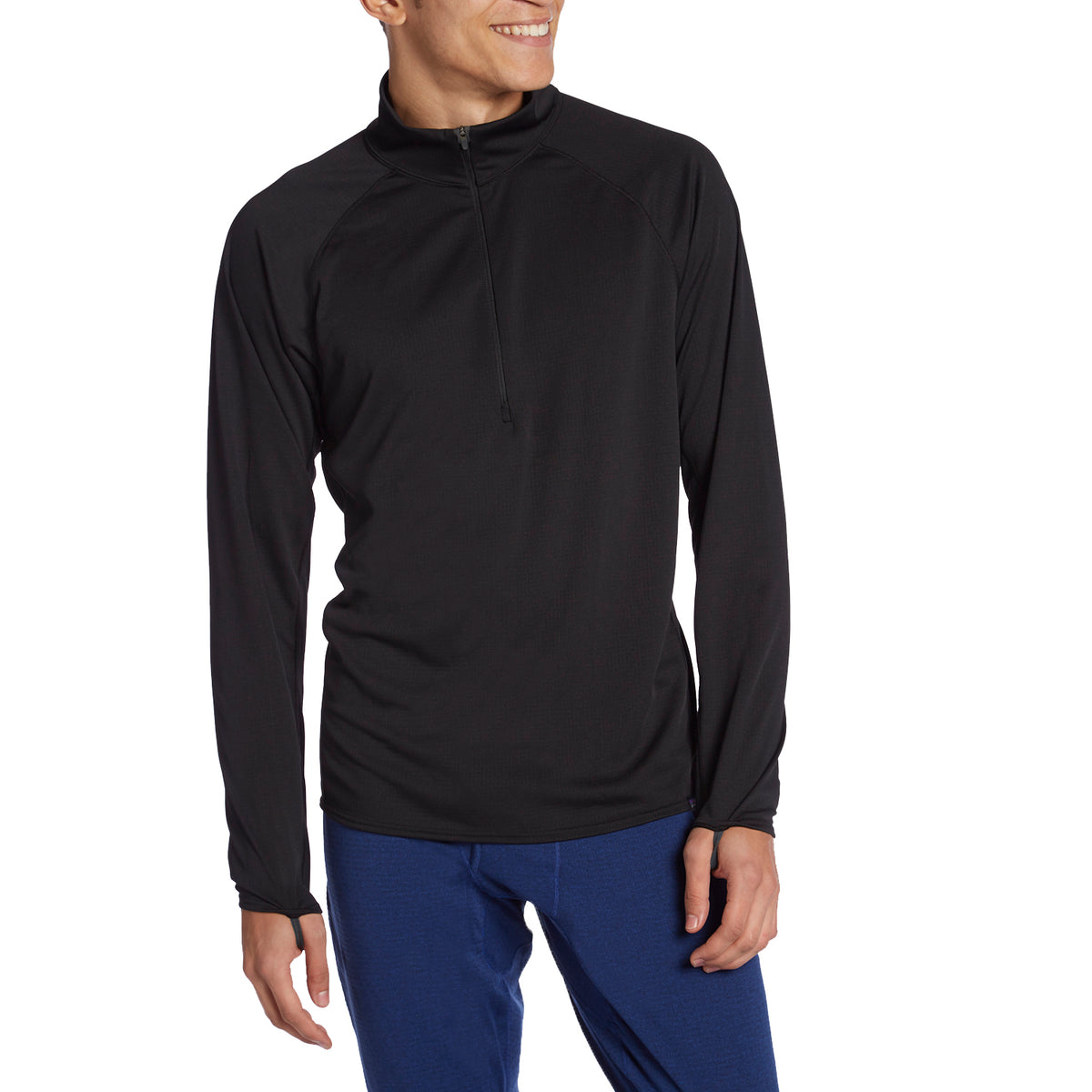 Patagonia Capilene® Midweight Zip-Neck Top Black