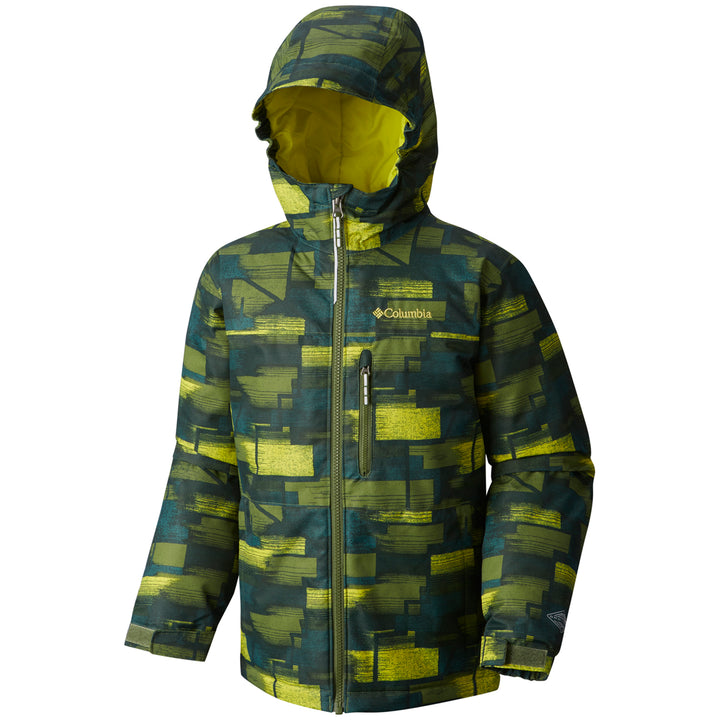 Columbia Magic Mile™ Jacket - Boys' Pesto Brushed Geo Plaid Detail 1 View