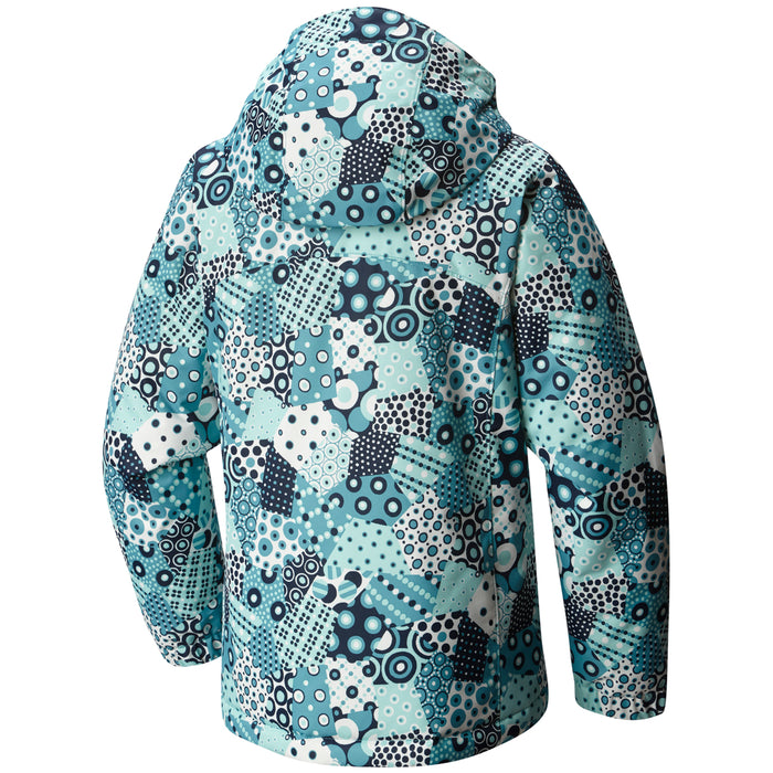 Columbia Magic Mile™ Jacket - Girls' Pacific Rim Patchwork Print Back View