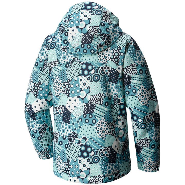 Columbia Magic Mile™ Jacket - Girls' Pacific Rim Patchwork Print Back View