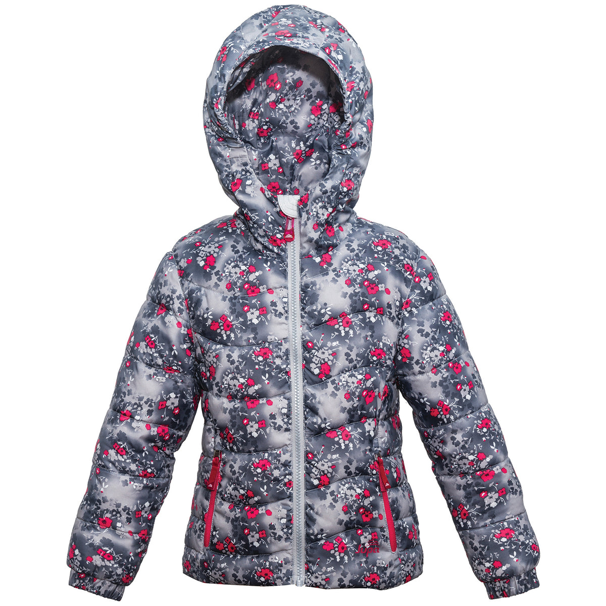 Jupa Chloé Jacket - Little Girls' Dolphin Grey Print