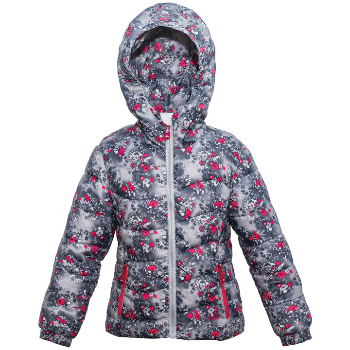 Jupa Chloé Jacket - Little Girls' Dolphin Grey Print