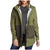 Burton Flare Parka Jacket - Women's Clover/Forest Night Front View