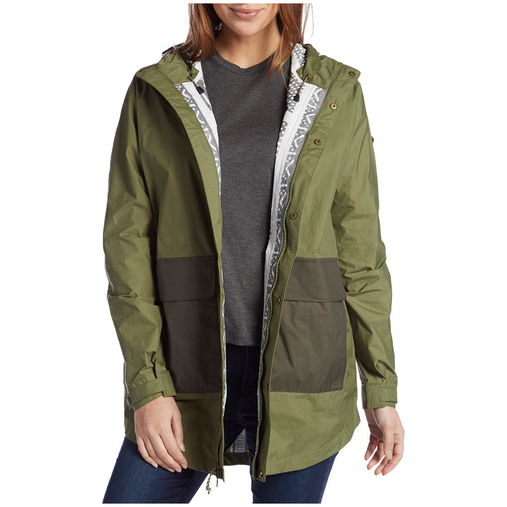 Burton Flare Parka Jacket - Women's Clover/Forest Night Front View
