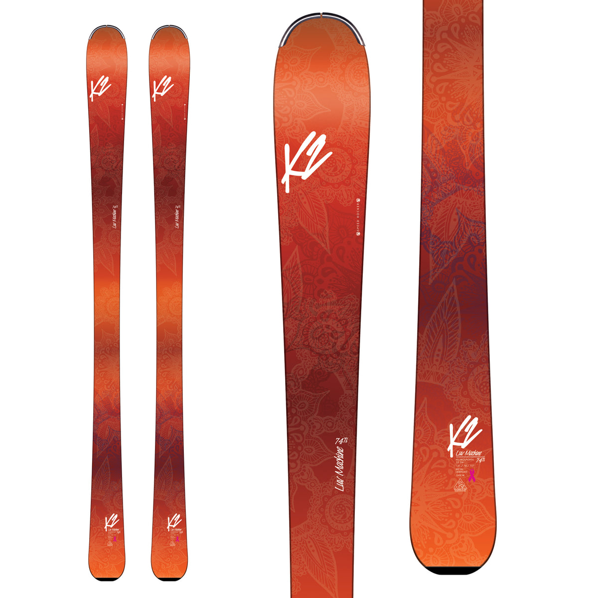 K2 LUV Machine 74Ti Skis - Women's 2017