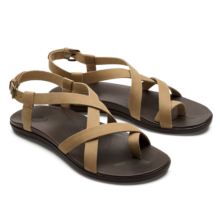 Olukai 'Upena Sandals - Women's Golden Sand/Golden Sand