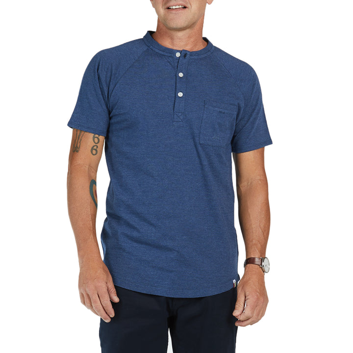 SLVDR Hidalgo Henley T-Shirt Indigo