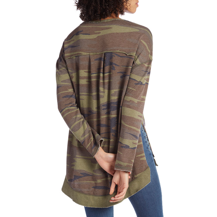 Z Supply The Camo Weekender Pullover - Women's Camo Green