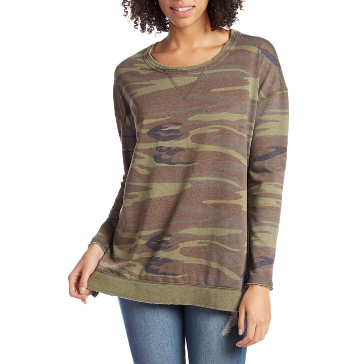 Z Supply The Camo Weekender Pullover - Women's Camo Green