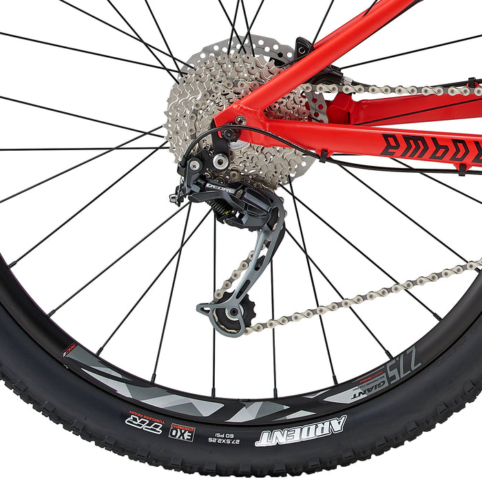 Liv Embolden 2 Complete Mountain Bike - Women's 2018 Matte Black/Red/Light Blue
