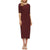 Tavik Pia Midi Dress - Women's Vintage Rosewood