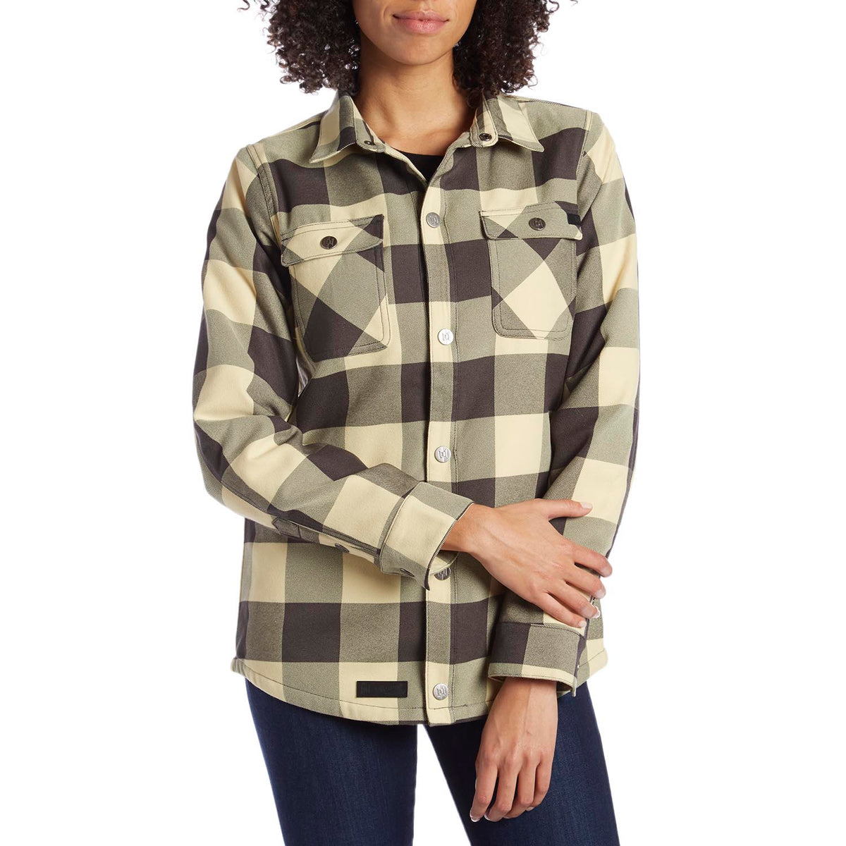 L1 Strangelove Flannel - Women's Ink/Dusty Yellow