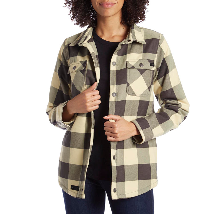 L1 Strangelove Flannel - Women's Ink/Dusty Yellow
