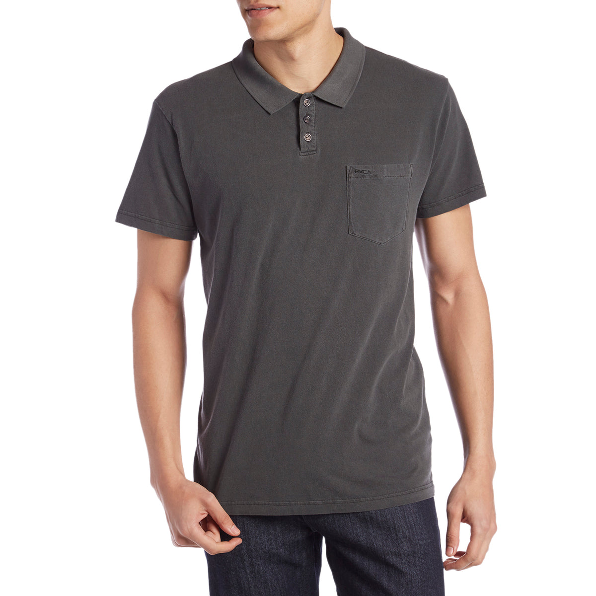 RVCA PTC Pigment Polo Shirt Black